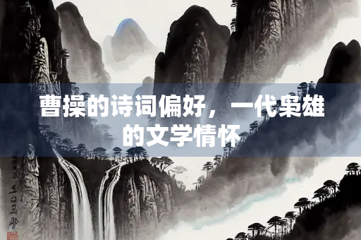 曹操的诗词偏好，一代枭雄的文学情怀