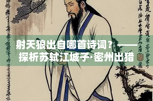 射天狼出自哪首诗词？——探析苏轼江城子·密州出猎的豪情壮志