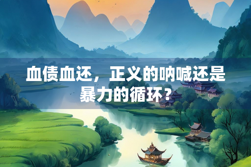 血债血还，正义的呐喊还是暴力的循环？