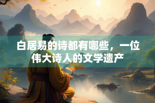 白居易的诗都有哪些，一位伟大诗人的文学遗产