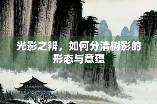 光影之辨，如何分清树影的形态与意蕴