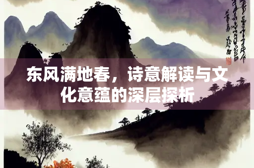 东风满地春，诗意解读与文化意蕴的深层探析