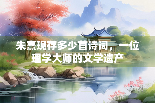 朱熹现存多少首诗词，一位理学大师的文学遗产