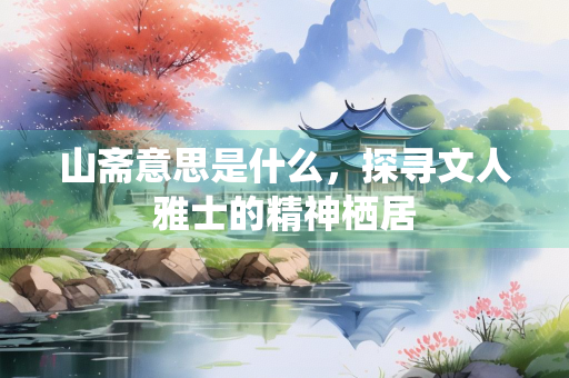 山斋意思是什么，探寻文人雅士的精神栖居