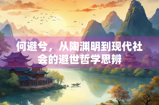 何避兮，从陶渊明到现代社会的避世哲学思辨
