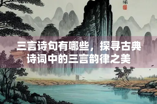 三言诗句有哪些，探寻古典诗词中的三言韵律之美