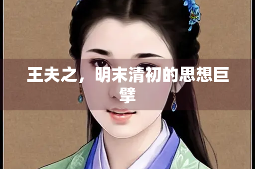 王夫之，明末清初的思想巨擘