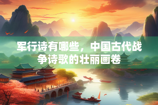 军行诗有哪些，中国古代战争诗歌的壮丽画卷