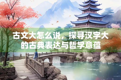 古文大怎么说，探寻汉字大的古典表达与哲学意蕴