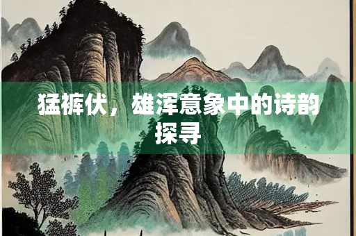猛裤伏，雄浑意象中的诗韵探寻