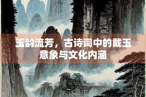 玉韵流芳，古诗词中的戴玉意象与文化内涵