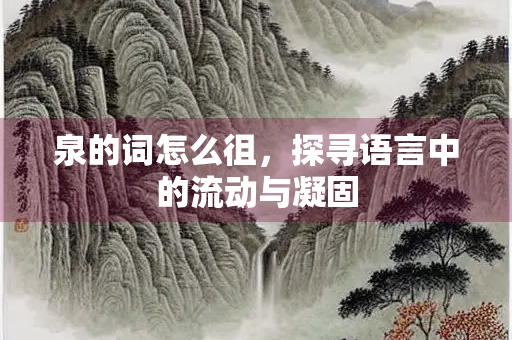 泉的词怎么徂，探寻语言中的流动与凝固