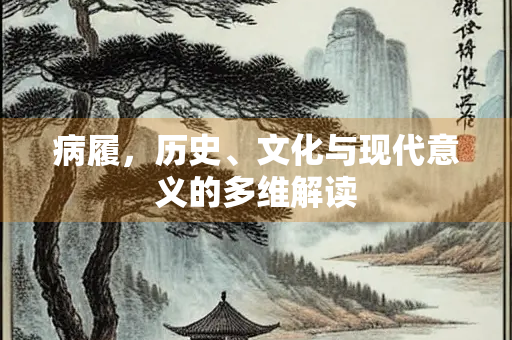 病履，历史、文化与现代意义的多维解读