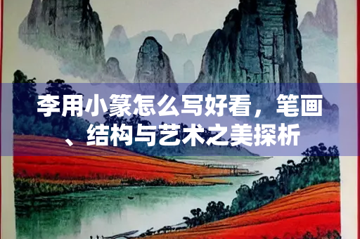李用小篆怎么写好看，笔画、结构与艺术之美探析