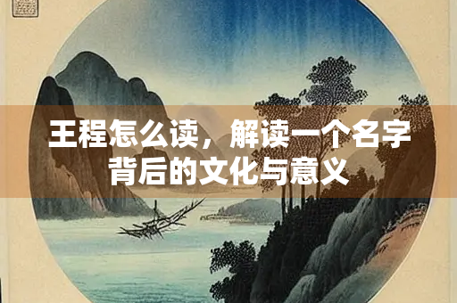 王程怎么读，解读一个名字背后的文化与意义