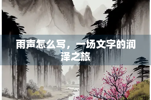 雨声怎么写，一场文字的润泽之旅