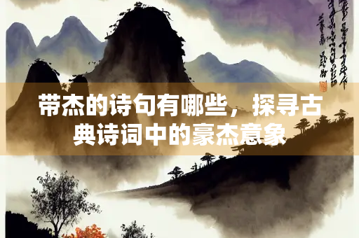 带杰的诗句有哪些，探寻古典诗词中的豪杰意象