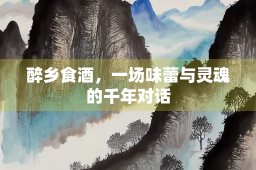 醉乡食酒，一场味蕾与灵魂的千年对话