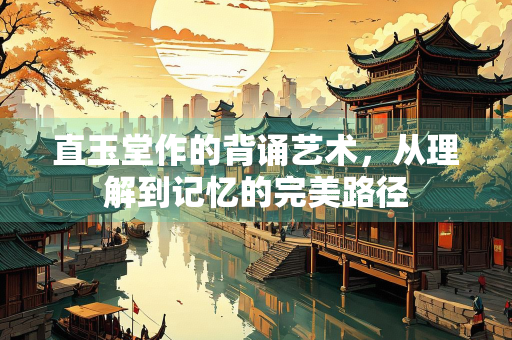 直玉堂作的背诵艺术，从理解到记忆的完美路径