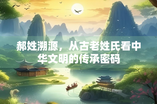 郝姓溯源，从古老姓氏看中华文明的传承密码