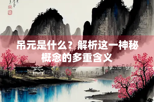 吊元是什么？解析这一神秘概念的多重含义