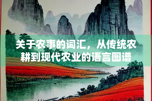 关于农事的词汇，从传统农耕到现代农业的语言图谱