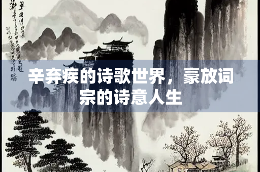 辛弃疾的诗歌世界，豪放词宗的诗意人生