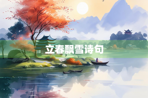 立春飘雪诗句