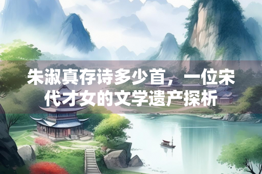 朱淑真存诗多少首，一位宋代才女的文学遗产探析