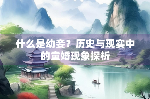 什么是幼妾？历史与现实中的童婚现象探析