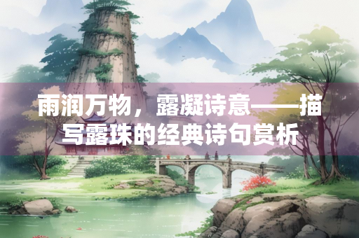 雨润万物，露凝诗意——描写露珠的经典诗句赏析