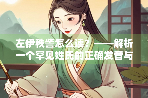 左伊秩訾怎么读？——解析一个罕见姓氏的正确发音与文化背景