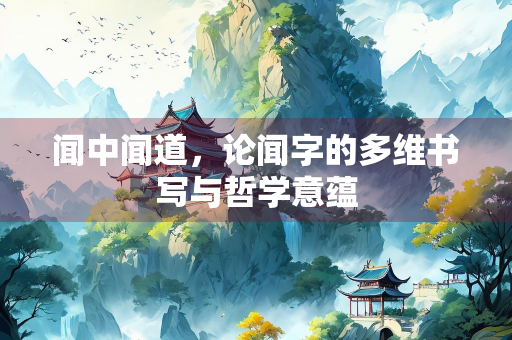 闻中闻道，论闻字的多维书写与哲学意蕴