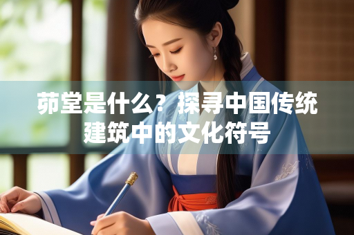 茆堂是什么？探寻中国传统建筑中的文化符号