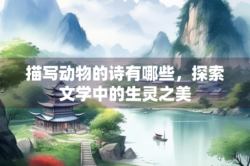 描写动物的诗有哪些，探索文学中的生灵之美