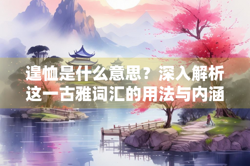 遑恤是什么意思？深入解析这一古雅词汇的用法与内涵