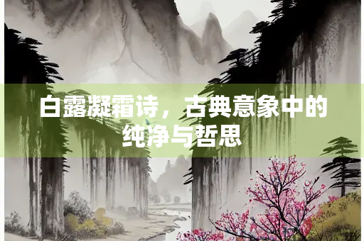 白露凝霜诗，古典意象中的纯净与哲思