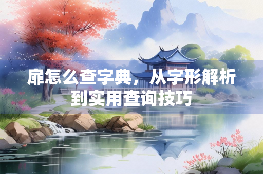 扉怎么查字典，从字形解析到实用查询技巧
