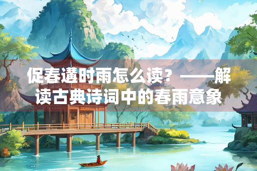 促春遘时雨怎么读？——解读古典诗词中的春雨意象