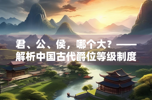 君、公、侯，哪个大？——解析中国古代爵位等级制度