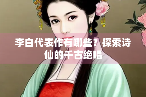 李白代表作有哪些？探索诗仙的千古绝唱