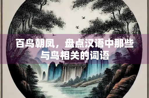 百鸟朝凤，盘点汉语中那些与鸟相关的词语