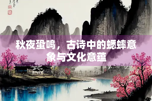 秋夜蛩鸣，古诗中的蟋蟀意象与文化意蕴