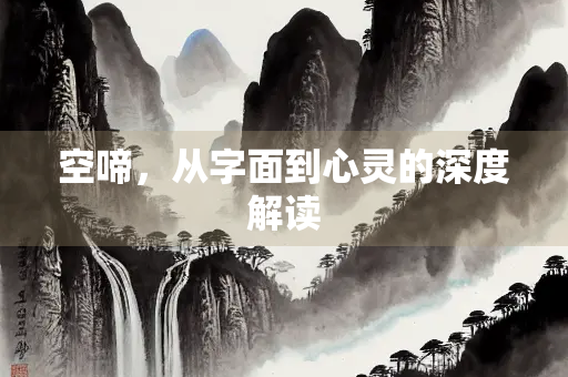 空啼，从字面到心灵的深度解读