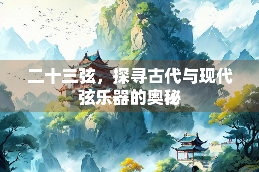 二十三弦，探寻古代与现代弦乐器的奥秘