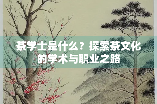 茶学士是什么？探索茶文化的学术与职业之路
