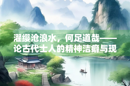 濯缨沧浪水，何足道哉——论古代士人的精神洁癖与现世抉择