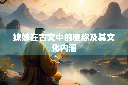妹妹在古文中的雅称及其文化内涵