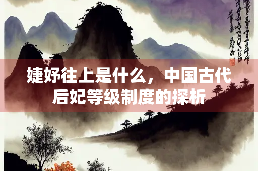 婕妤往上是什么，中国古代后妃等级制度的探析