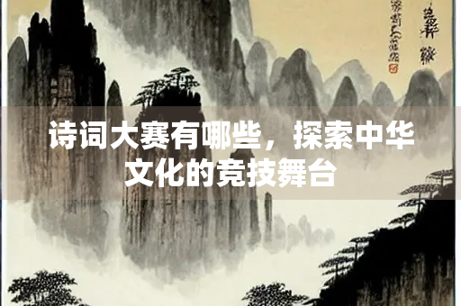 诗词大赛有哪些，探索中华文化的竞技舞台